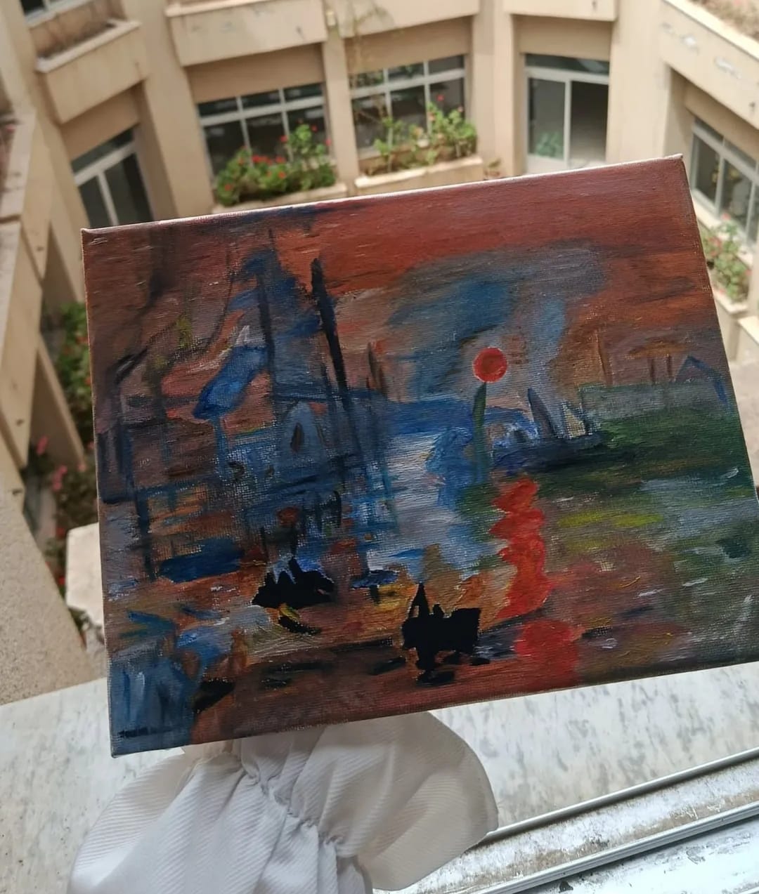 Custom wood slice art