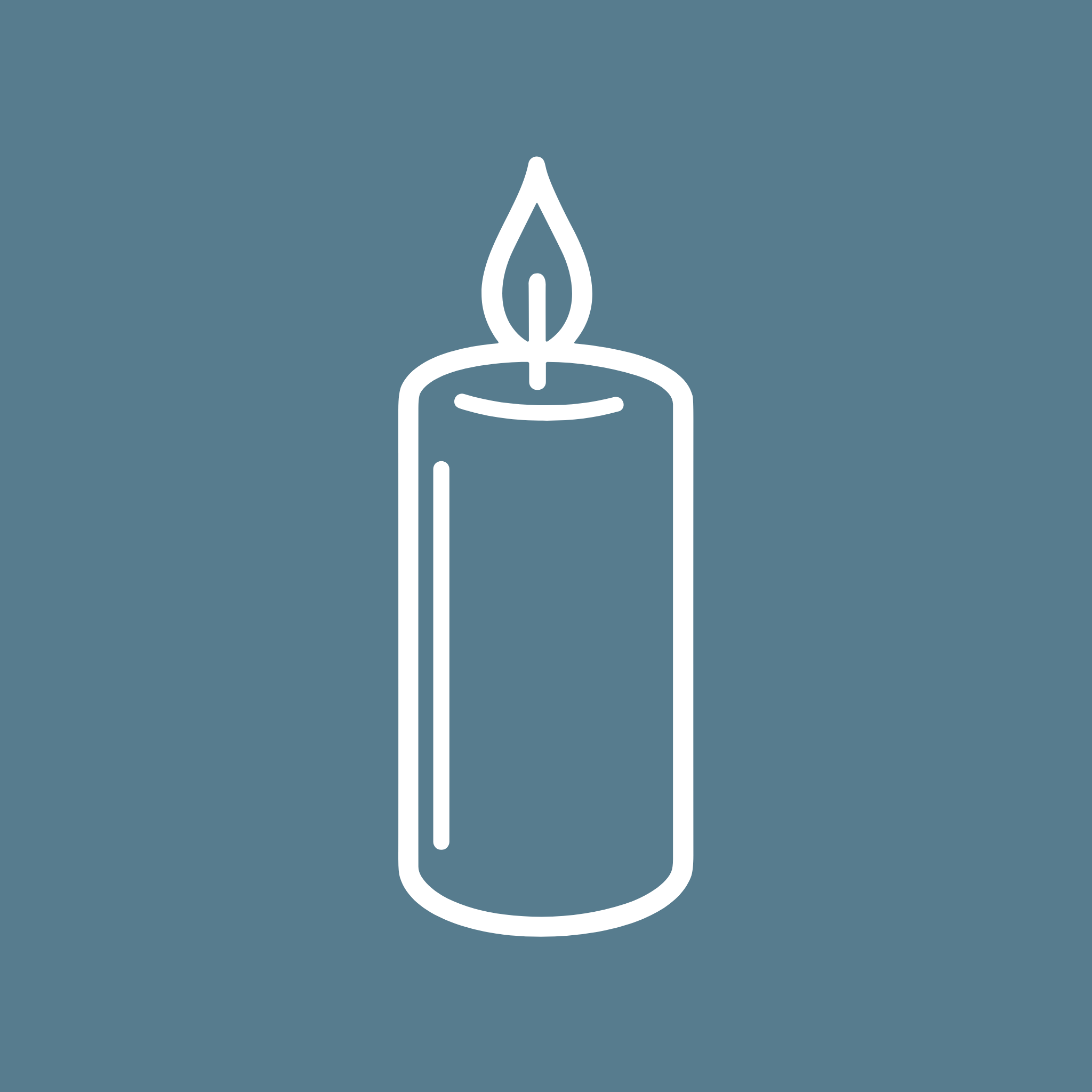 Scented handmade candles